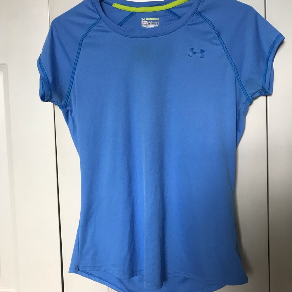 Blue Under Armour Semi Fitted heat gear shirt